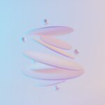 white spiral light fixture turned on in a room